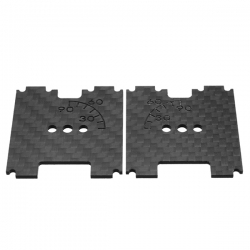2 PCS Eachine Wizard X220S FPV Racer Spare Part Camera Angle Scale Front Side Plate Carbon Fiber
