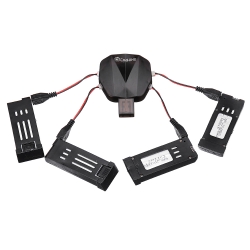EACHINE E520S RC Drone Quadcopter Spare Parts 3-in-1 Charger with Batteries Combo