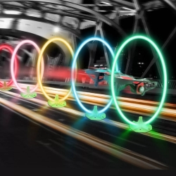 Eachine LED Flash Racing Circle Crossing Through Door Track with Hour Meter Timer for E013 Plus FPV Racer Drone - Mix 5 Colors