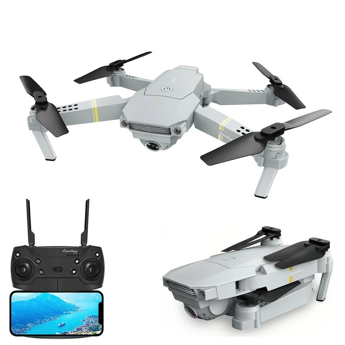 Mini RC Drone Quadcopter E58 2.4G 4CH 6Axis WIFI FPV 1080P HD Real Time Hover UK 