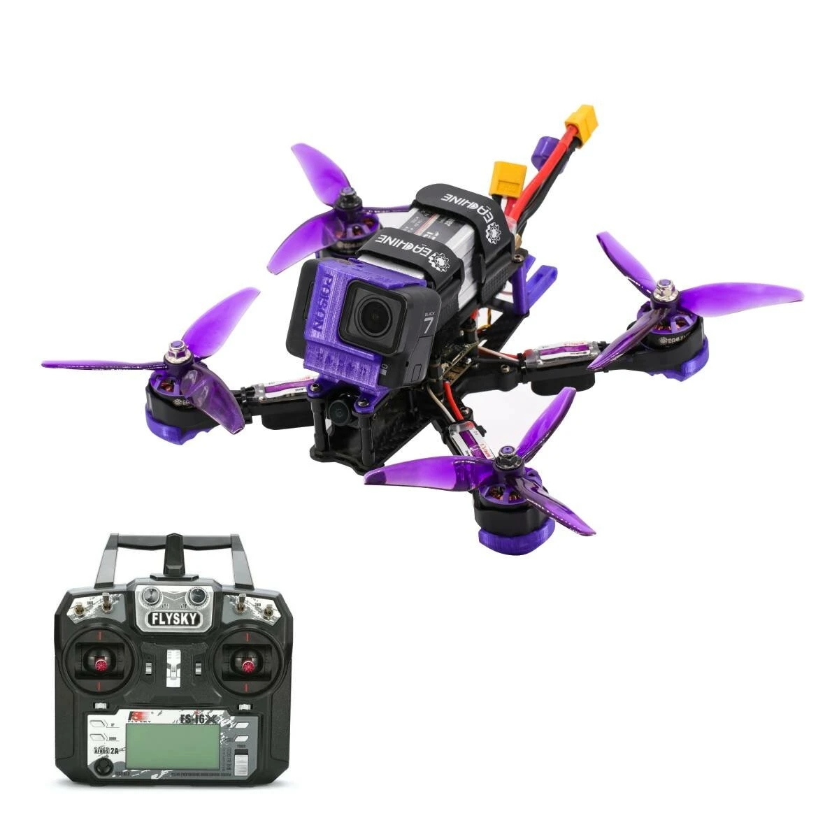 eachine x220 wizard hv Gopro Hero 5 6 7 mount multi color drone fpv 3d session