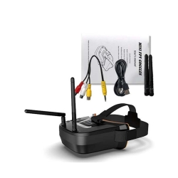 Eachine VR009 5.8G 40CH Auto-Searching Double Antennas mini FPV Goggles 3.0 Inch 480*320 LCD Screen Built-in Battery - Black