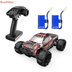 Eachine EAT10 1:18 Brushless Remote Control Truck 4WD High Speed 42 Km/h All Terrains Electric Off Road Monster RC Car Model Vehicle Crawler Two Batteries - Yellow