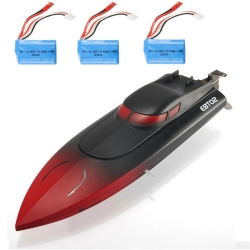 Eachine EBT02 RTR Several Battery 2.4G 4CH RC Boat Model Vehicles with Turnover Reset Function - Red Two Batteries Version