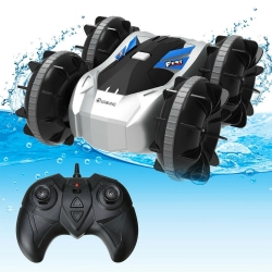 Eachine EC21 RTR Two In One 2.4G Waterproof Stunt RC Car Vehicles Amphibious Models Kids Child Toys - Silver