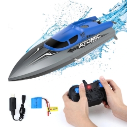 EACHINE EB02 RC Boat Remote Control Ship 2.4G 4CH High Speed Motor Up To 30+ KPH Toys - Two Battery